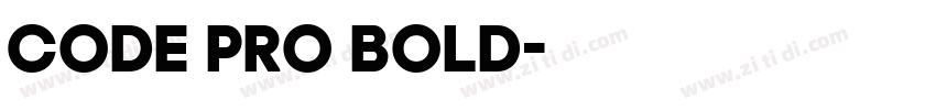 Code Pro Bold字体转换
